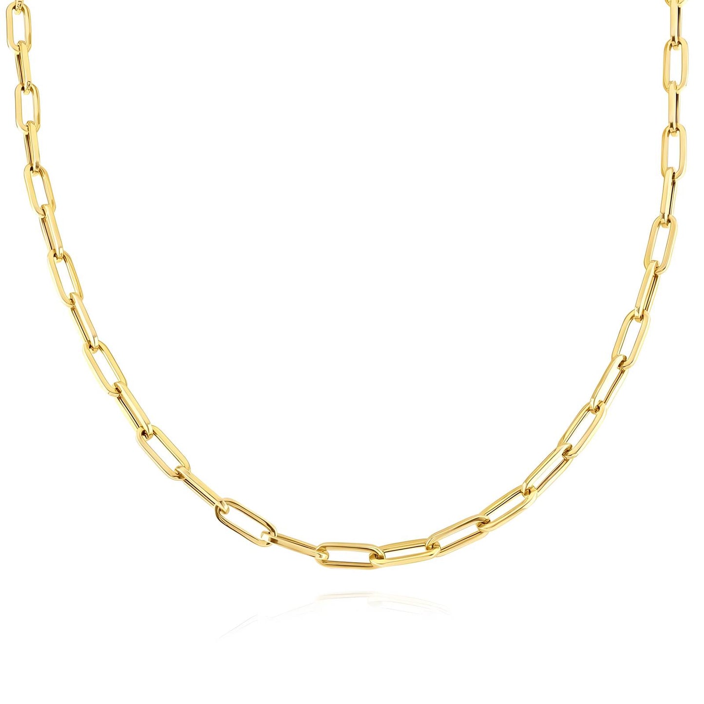 18K Gold-Plated Stainless Steel Link Necklace