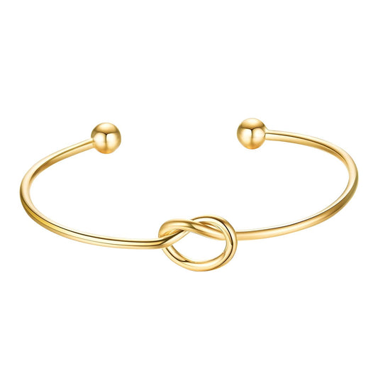 18K Gold-Plated Stainless Steel Knot Bracelet