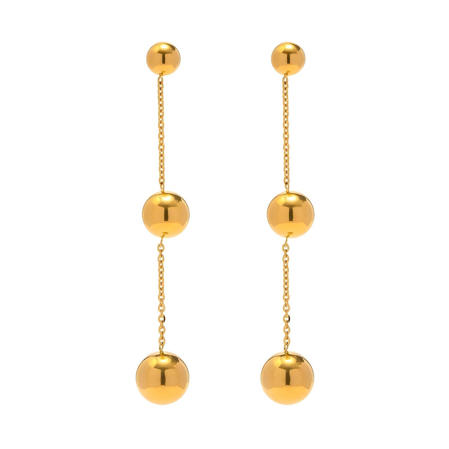 18K Gold-Plated Stainless Steel Regan Drop Earrings