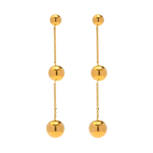 18K Gold-Plated Stainless Steel Regan Drop Earrings