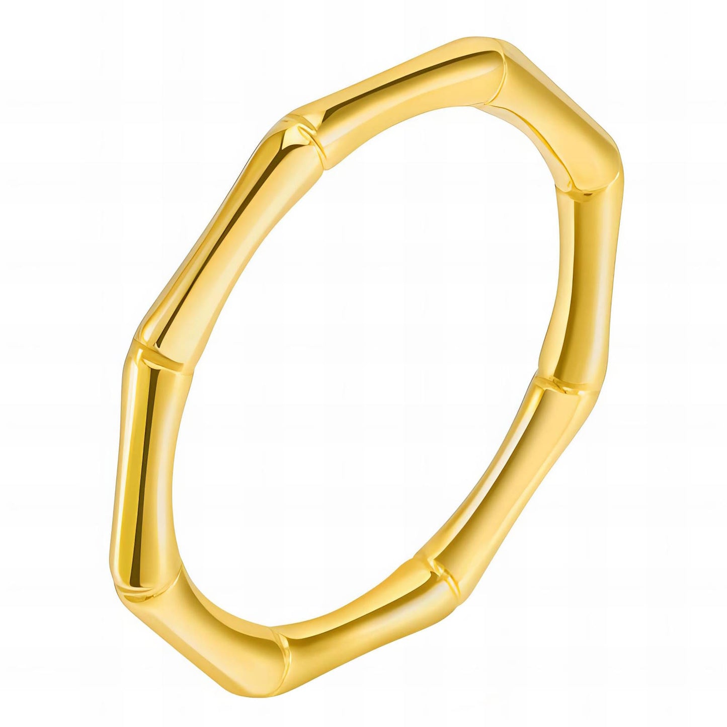 18K Gold-Plated Stainless Steel Thin Twig Finger Ring