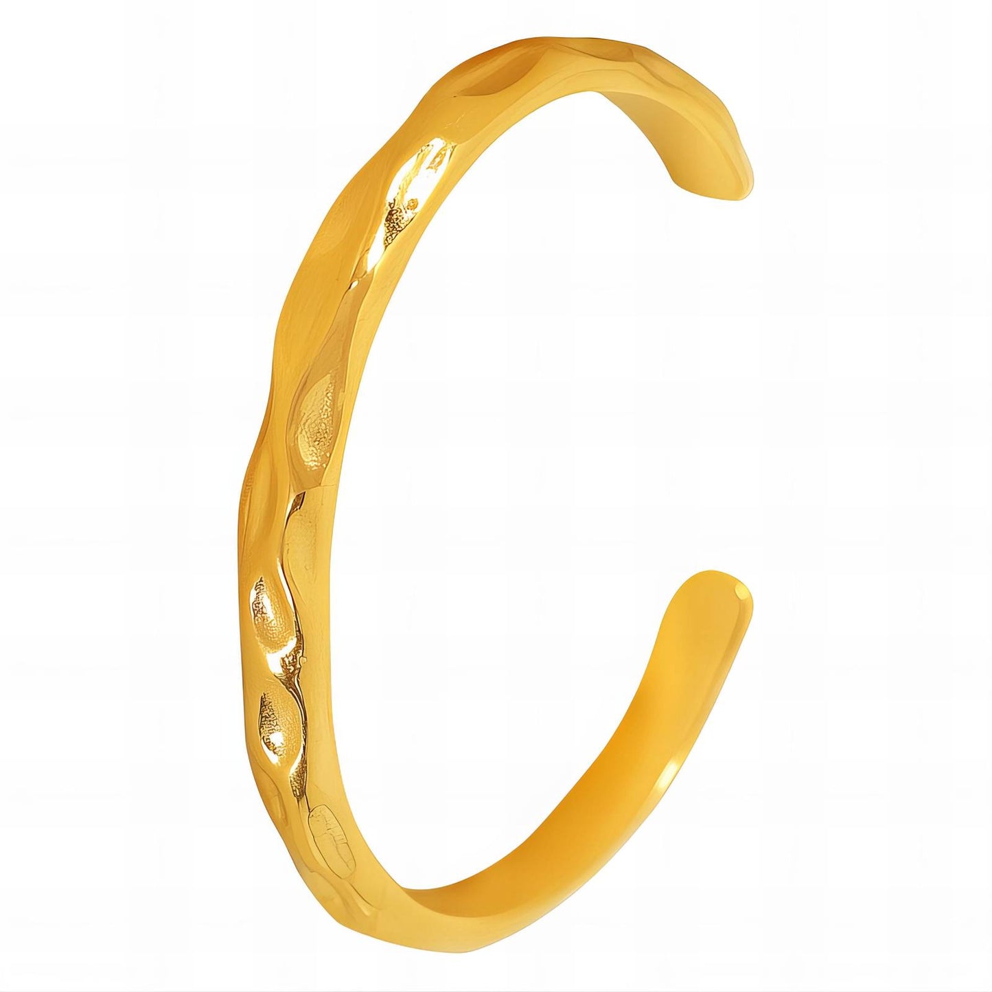 18K Gold-Plated Stainless Steel Molten Gold Bracelet